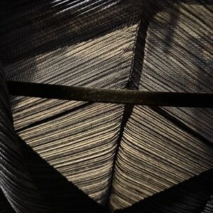 Issey Miyake Asymmetrical Pleated Short-Sleeve Top Navy / Dark Blue Tone